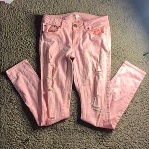 Pink ripped Jeans